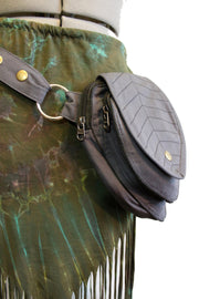 Belt: Leaf Teardrop Pouch [ABO-303B]