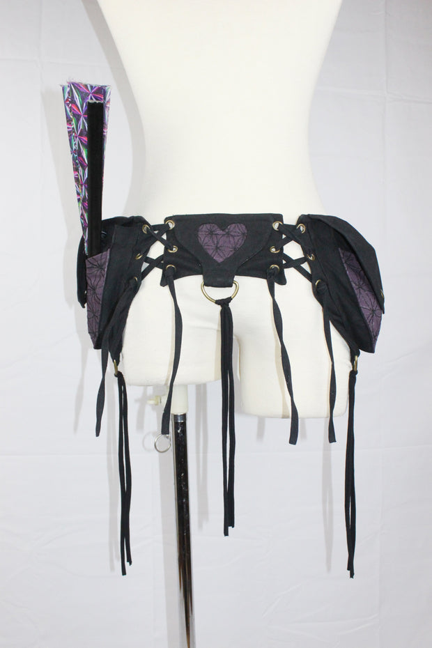 Pre Order ABO-507 Double Pocket Flower of Life Belt