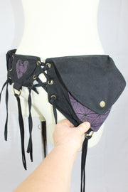 Pre Order ABO-507 Double Pocket Flower of Life Belt