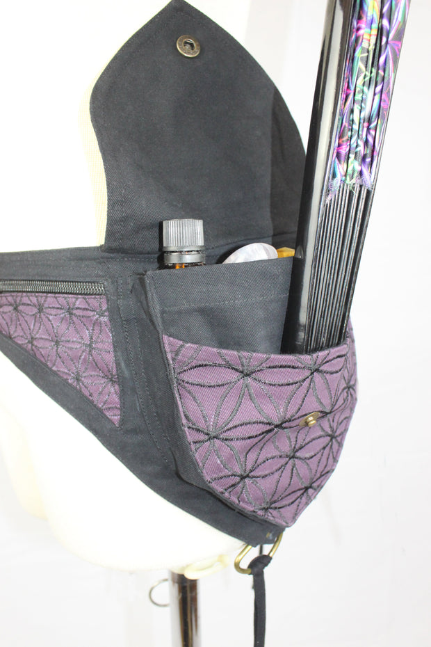 Pre Order ABO-507 Double Pocket Flower of Life Belt