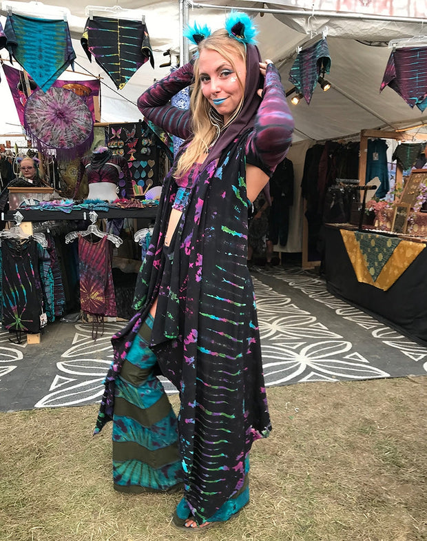 ROBE-502 Tie Dyed Pixie Robe