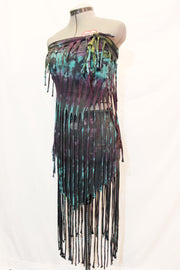 WSO-311B Tie Dyed Fringe Skirt