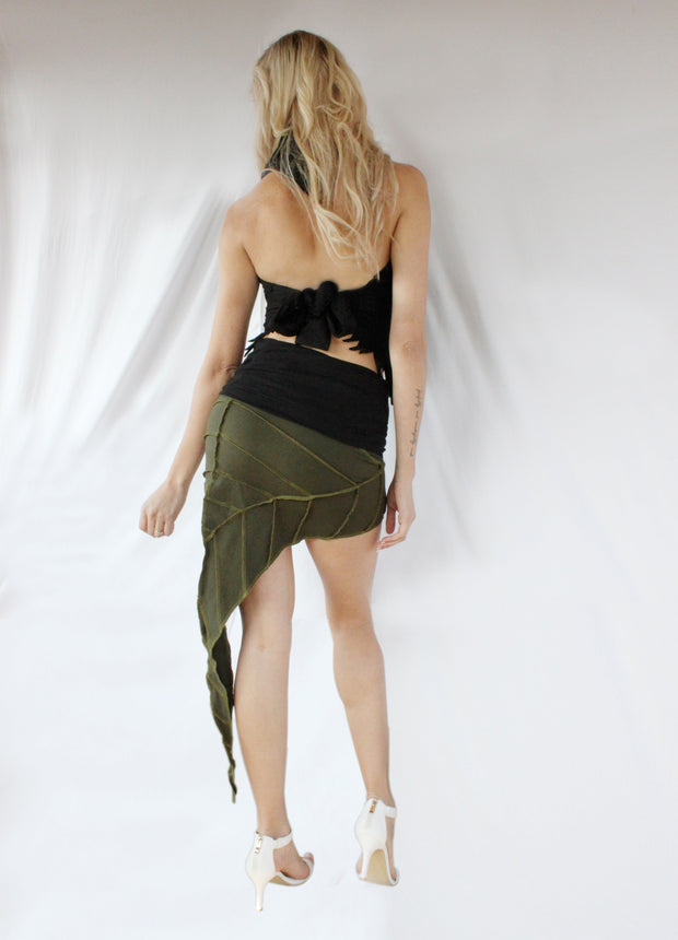 Fold Over Long Leaf Skirt [WSO-508]