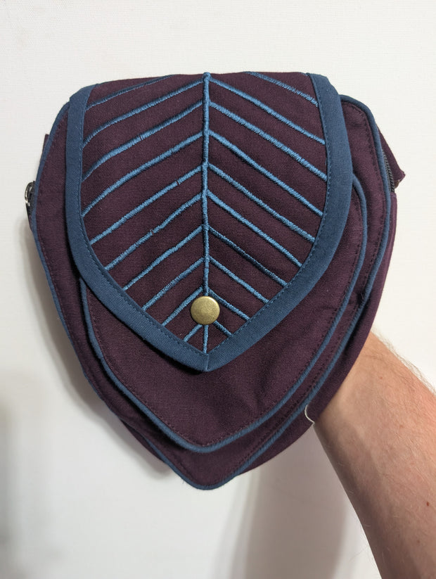 Belt: Leaf Teardrop Pouch [ABO-303B]