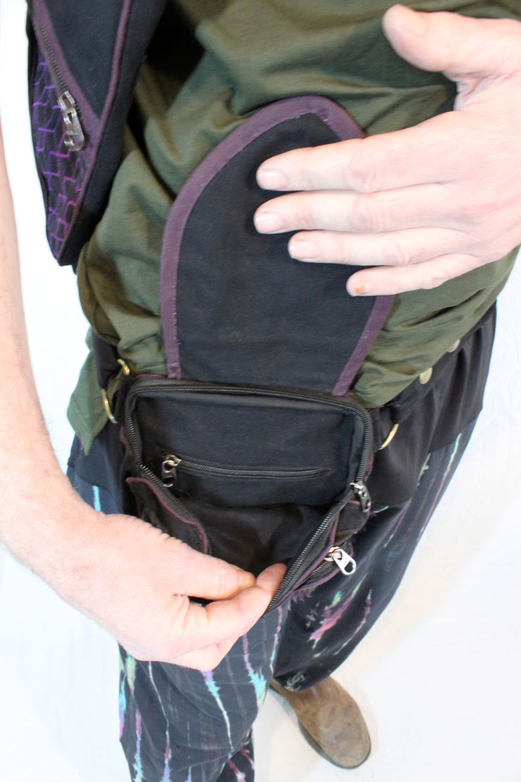 Pre Order ABO-303B Leaf Teardrop Pouch