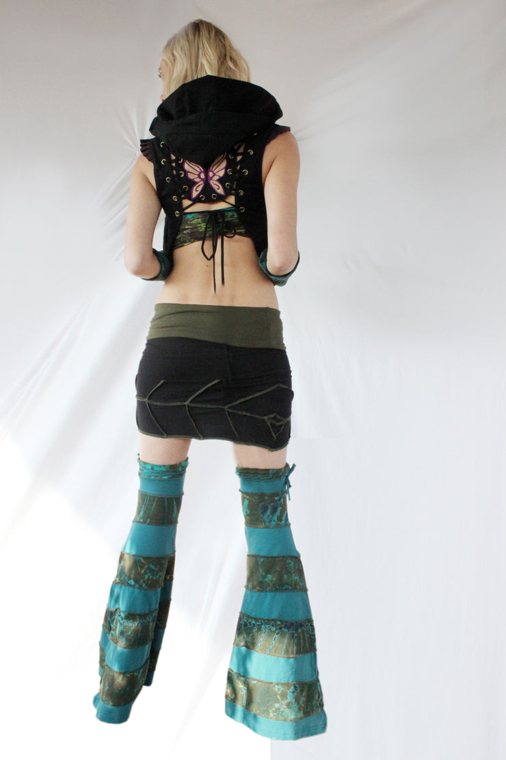 WSO-507 Fold Over Short Leaf Skirt