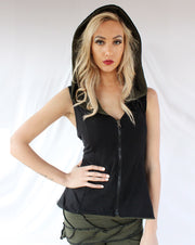 WTO-510 Reversible Hooded Zip Up Circus Vest